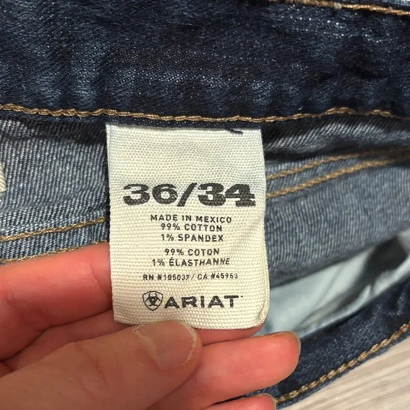 Ariat M7 Rocker Straight Jeans 36x34 **flawed - Picture 3 of 10